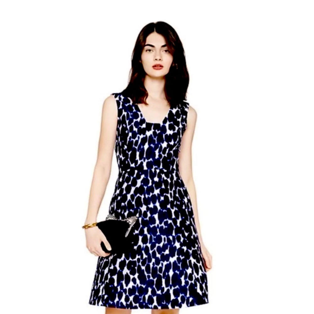 Kate Spade Sleeveless Leopard Fit & Flare 8 NJMU4965